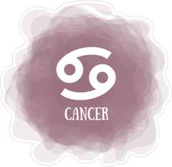 Mauve Cancer Sticker