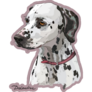 Mauve Dalmatian Sticker
