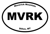 Maverick Mountain Oval Sticker