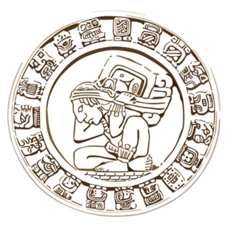 Mayan Mexican Circle Icon Sticker