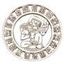 Mayan Mexican Circle Icon Sticker