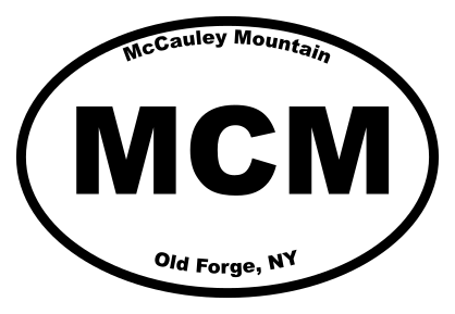 McCauley Mountain Oval Sticker