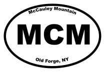 McCauley Mountain Oval Sticker