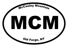McCauley Mountain Oval Sticker