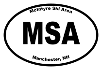 McIntyre Ski Area Oval Sticker