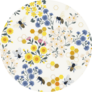 Meadow Wildflower Honey Bee Seamless Pattern Sticker