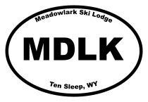 Meadowlark Ski Lodge Oval Sticker