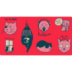 Mean Cats Sticker Sheet