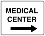 Medical Center Left Sticker