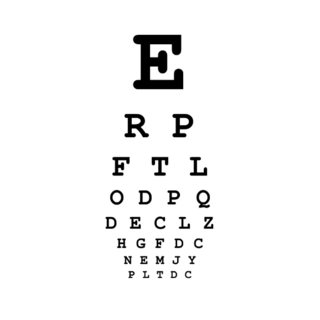 Medical Eye Chart For Vision Testing Sticker
