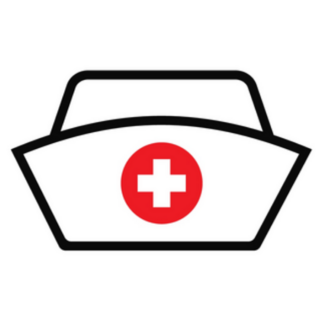 Medical Nurse Hat Icon Sticker