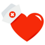 Medical Nurse Hat With Heart Icon