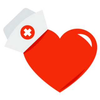 Medical Nurse Hat With Heart Icon