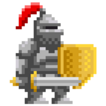 Medieval Knight Pixel Sticker