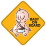 Meditating Baby on Board Sticker