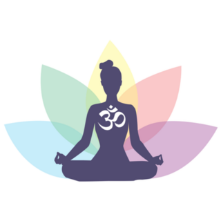 Meditating Lotus Petals Sticker