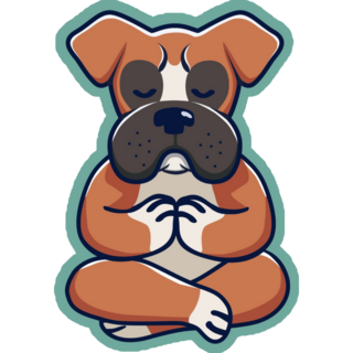 Meditation Boxer Sticker