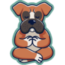Meditation Boxer Sticker
