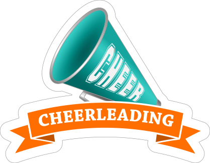 Megaphone Cheerleading Sticker