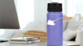 Mellow Stingray Manta Ray Sticker on a Water Bottle (New) example