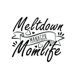 Meltdown Manager Momlife Lettering Sticker