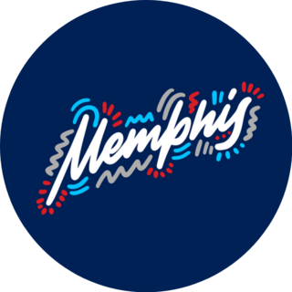 Memphis Handwritten City Name Calligraphy Sticker