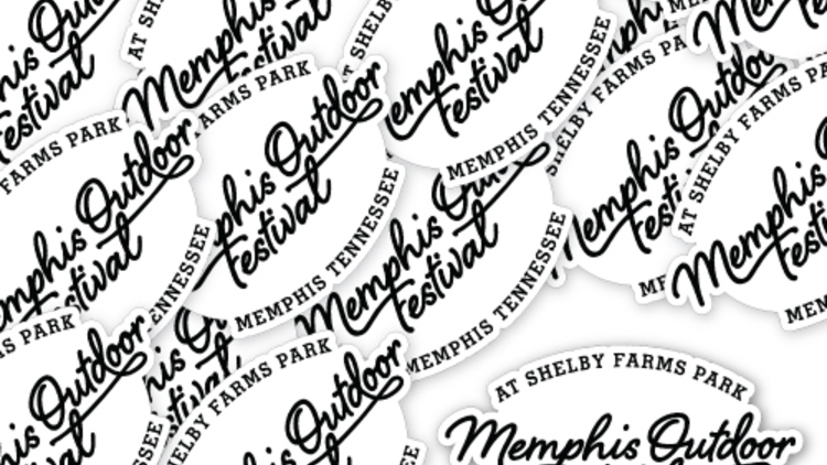 Memphis Outdoor Festival Custom Die Cut Stickers