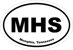 Memphis, Tennessee Oval Stickers