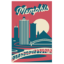 Memphis Tennessee Usa Skyline Postcard Sticker
