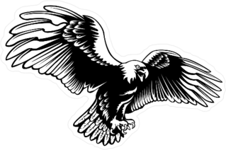 Menacing Eagle Sticker