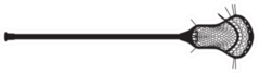 Mens Lacrosse Stick Sticker