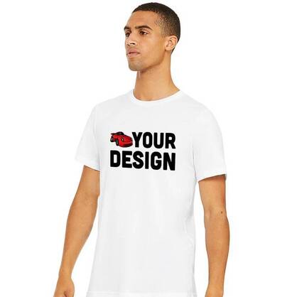 Mens White Short Sleeve T-Shirt Example