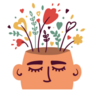 Mental Health Illustration Sticker