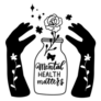Mental Health Matters with Flowers Sticker