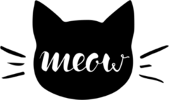Meow Cat Head Sticker