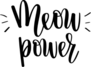 Meow Power Text Sticker