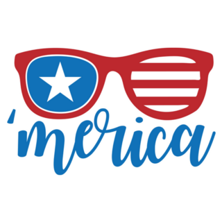 Merica - 4th Of July Sunglasses Sticker