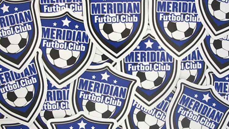 Meridian Football Club Custom Die Cut Stickers