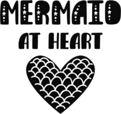 Mermaid At Heart Sticker