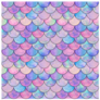 Mermaid Fish Scales Rainbow Sticker 