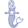 Mermaid Line Sticker