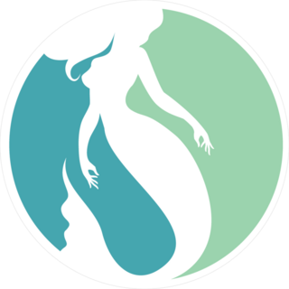 Mermaid Logo Design Sticker