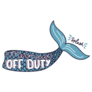 Mermaid Off Duty Cute Tail Sticker