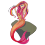Mermaid Pink Hair Sticker