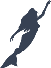 Mermaid Reaching Up Sticker