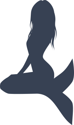 Mermaid Sitting Sticker
