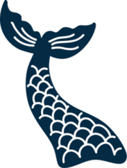 Mermaid Tail with Scales Sticker