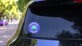 Mermaids Squad Shell Sticker on a Rear Car Window (New) example