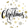 Merry Christmas Glittering Sticker