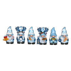 Merry Christmas Winter Cute Gnomes Sticker 
